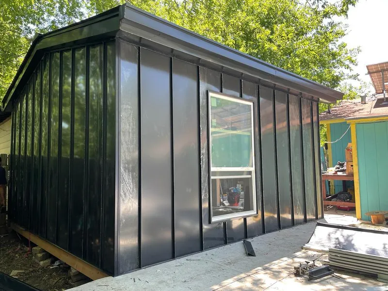 Black standing seam metal wall panels for Metal Roof Installation in Contra Costa Centre